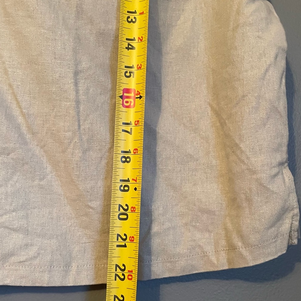 NWT Halogen Sz Small Women’s Tan Scoop-neck Sleeveless Linen Blouse Top Shirt! - Picture 8 of 9